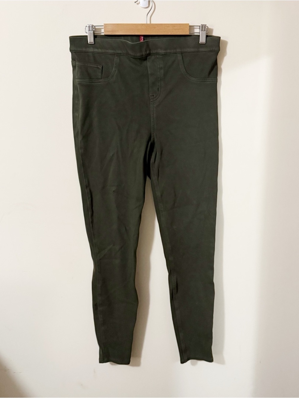 Spanx Womens Green Jeggings Size Large Casual Office